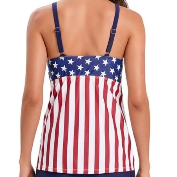 American Flag Tankini Set Top & Bottom Sz XXXL - Picture 4 of 13